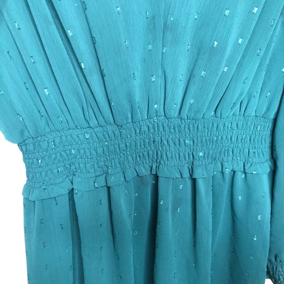 Gal Meets Glam Smocked Fit & Flare Dress 12 NWT - Picture 5 of 10